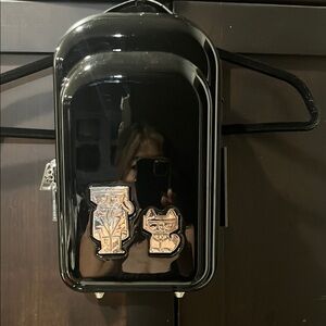 Karl Lagerfeld Black Backpack with Cat Accents